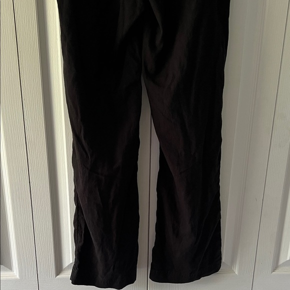 Caslon Linen Blend Black Straight Wide Leg Women's Pants Size XS - Picture 12 of 12